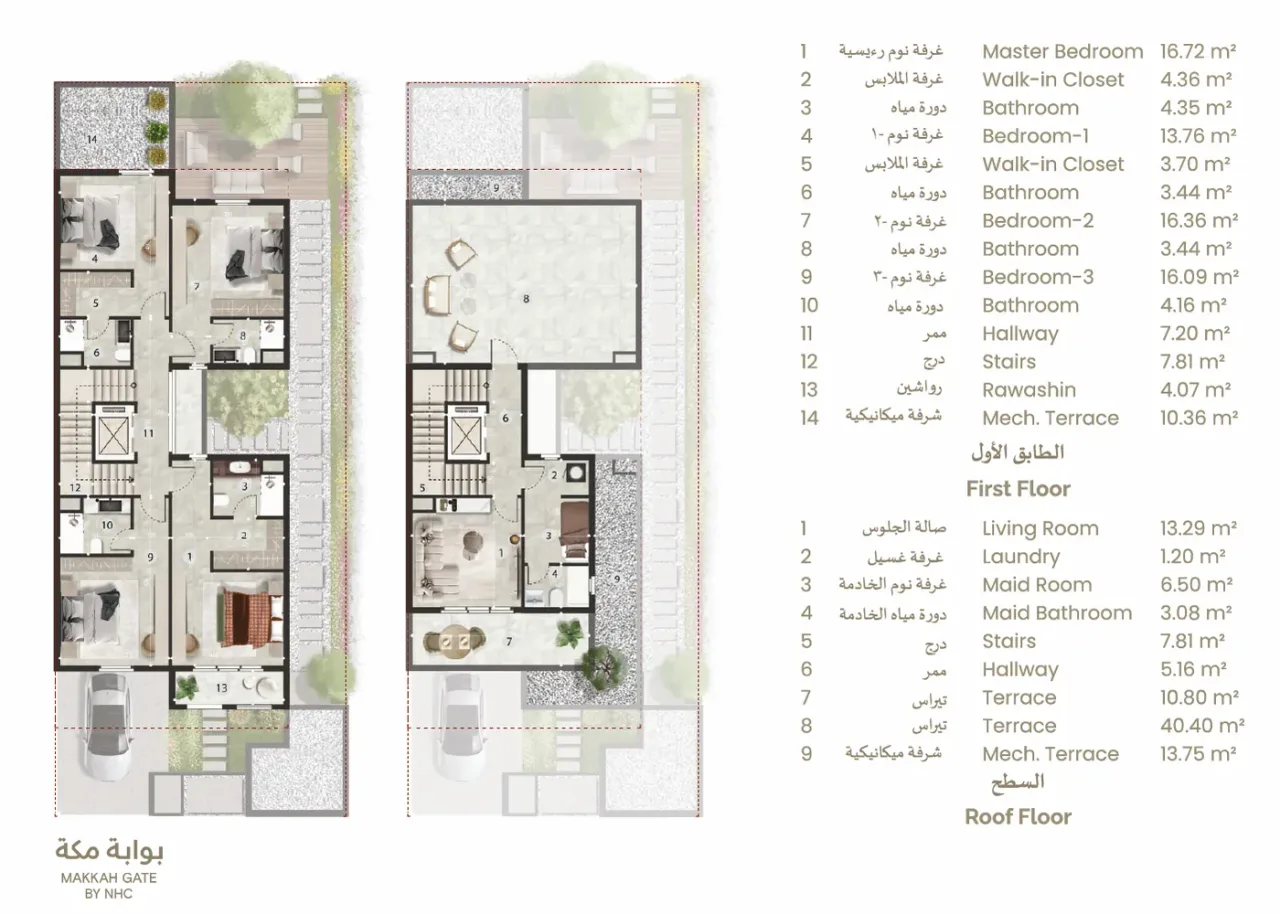 Villa B — 1. kat
